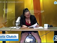 News Anchor goes full blown orgasm on air