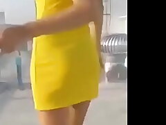 Hot babe pulls guys chained cock