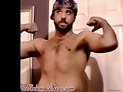 Amateur Americans Blue and Joe talk before blowjob