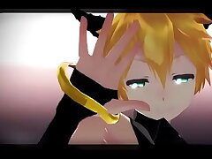 (MMD GAY) Len Hot Pole Dance