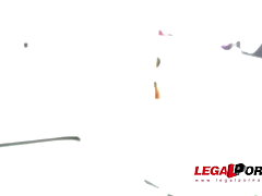 Tattooed Stripper Amel Annoga gets a 3on1 Airtight Double Penetration!
