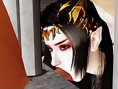 Virtual Queen of Bigboob Fantasy - 3D Animation Hentai