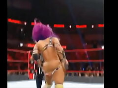 Sasha Banks wardrobe malfunction.