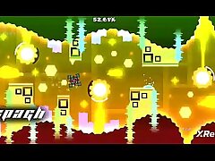 Veo a mi hermanastra en mi habitaci&oacute_n lista para hacer el frutifantastico pero la echo echo para pasarme este nivel random de random de Geometr&iacute_a Dash(espa&ntilde_ol latino)calidad 4k