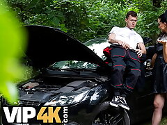 MATURE4K. Texas Patti is having wild kinky sex in the Czech woods