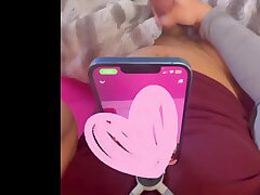 Make Me Cum from the Other Side of the Screen Edging My Heavy Cock on FaceTime
