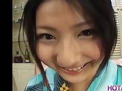 Megumi Haruka gets vibrator under kimono