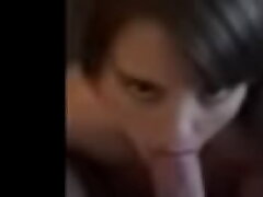 Wife sucks my dick while I film for hubby