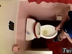 Canadian male gay porn xxx Unloading In The Toilet Bowl