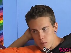 Emo bottom barebacked after licking lollipop
