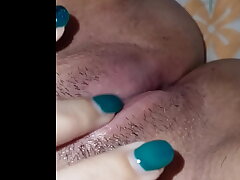 Touching herself