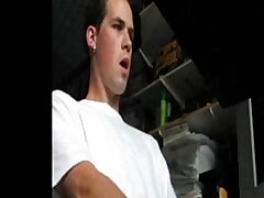 Jerking cum and pee