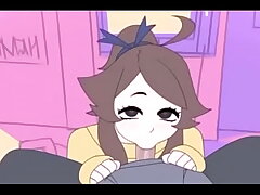 Cute animated blowjob