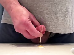 72 years old and still able to jerk out a nice thick load