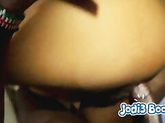 Ebony Jodie Booby Sexy Pussy gets Black Dick