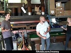 Sex for cash turns shy girl into a slut 4