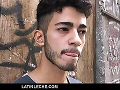 LatinLeche - Cute Latino Hipster Gets A Sticky Cum Facial