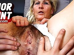 Dirty czech lady Beate pussy spreader games pov close-up angle