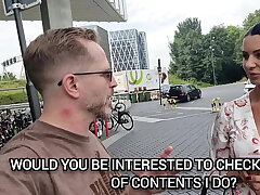 Pornstar Ania Kinski gets fucked in the ass by a fan who wants to try out in the porn industry