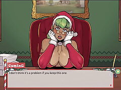 Claus'_ Secret Surprise [ XMAS HENTAI Game ] Ep.5 femboy cum all over santa elf cute face !