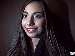 Sexy babe Carla Cross stuffed for cash