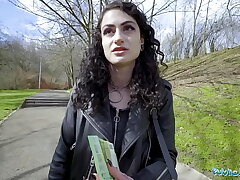 Public Agent she fucks and sucks and loves a good hard spanking too